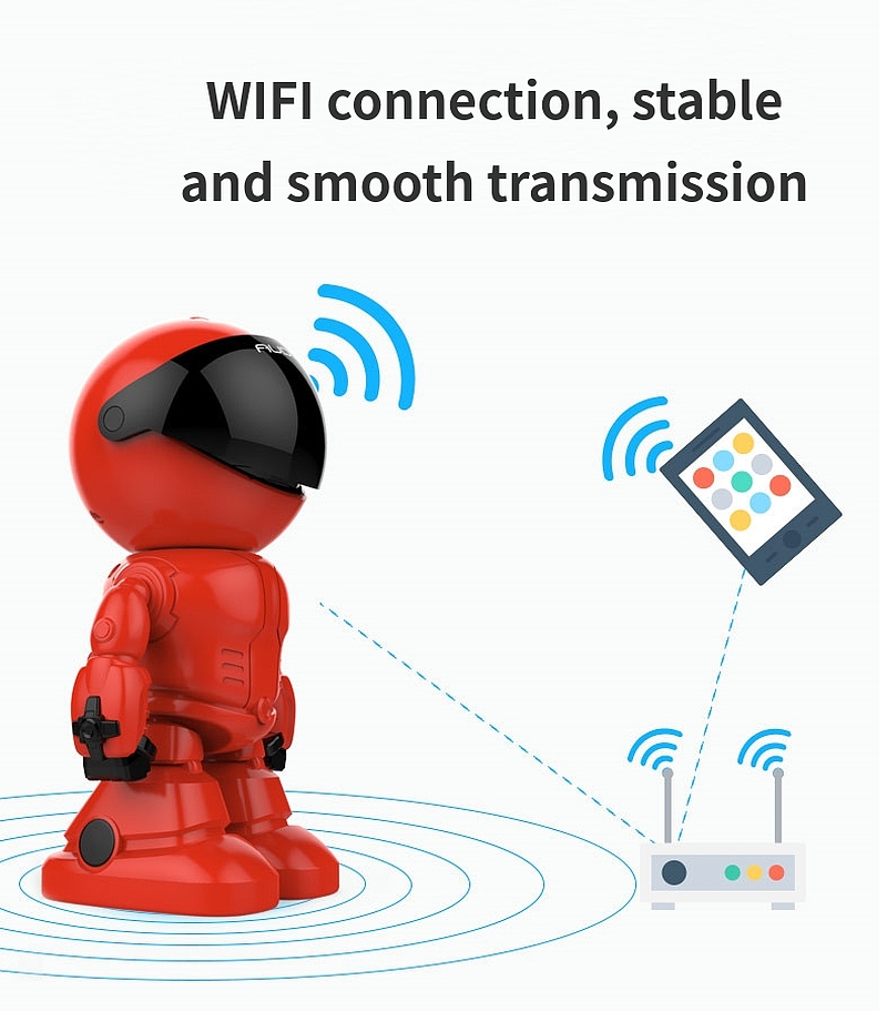 1080P wireless surveillance camera intelligent robot